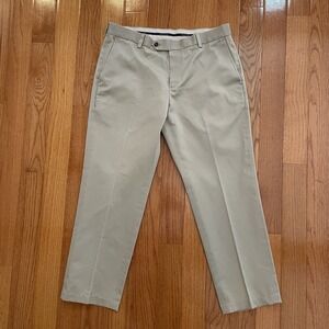 BROOKS BROTHERS Tan "Advantage Milano" Chino Pants Size 35X30 Measures 28.75 Hem